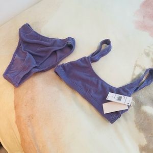 NWT good American bikini in lilac